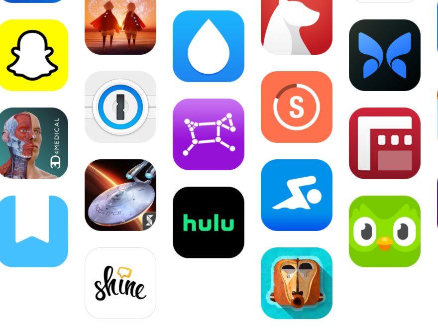 iPhone apps icons