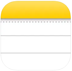 Apple Notes app logo