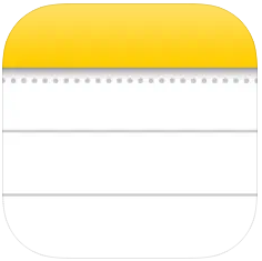 Apple Notes app icon