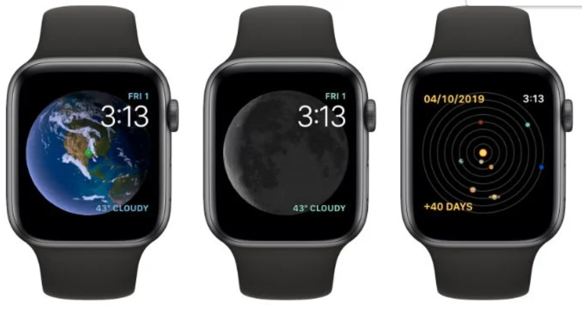 Apple Watch Astronomy face