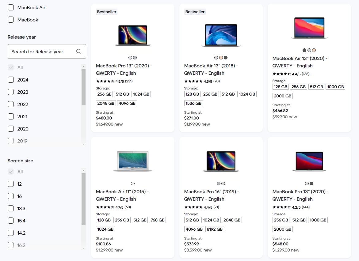 Refurbished MacBooks on Back Market