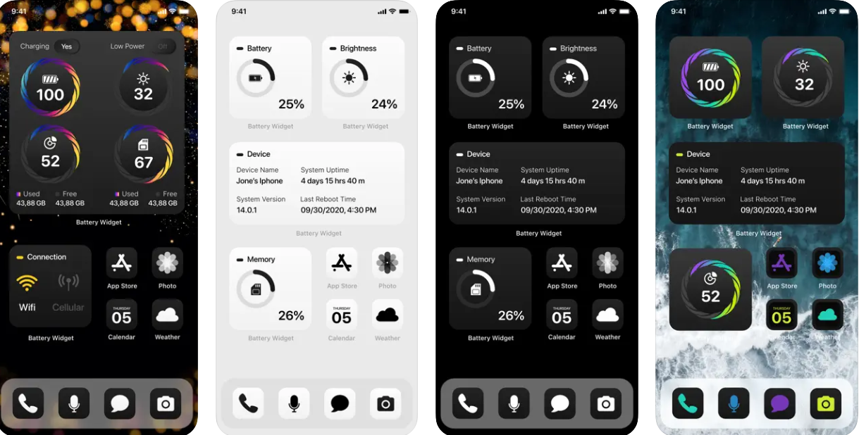 Battery Widget & Color Widgets app screenshots