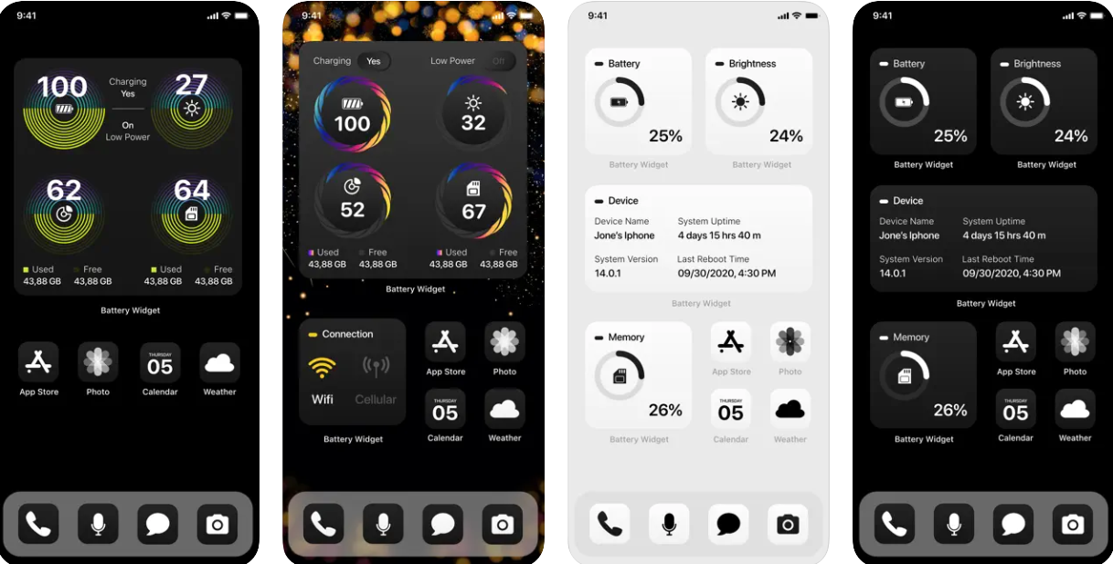 Battery Widget & Color Widgets app screenshots