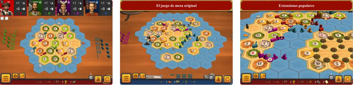 Catan Universe capturas de pantalla del juego para iPad