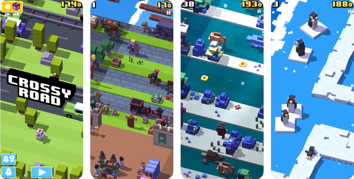 Crossy Road iPhone game screenshots