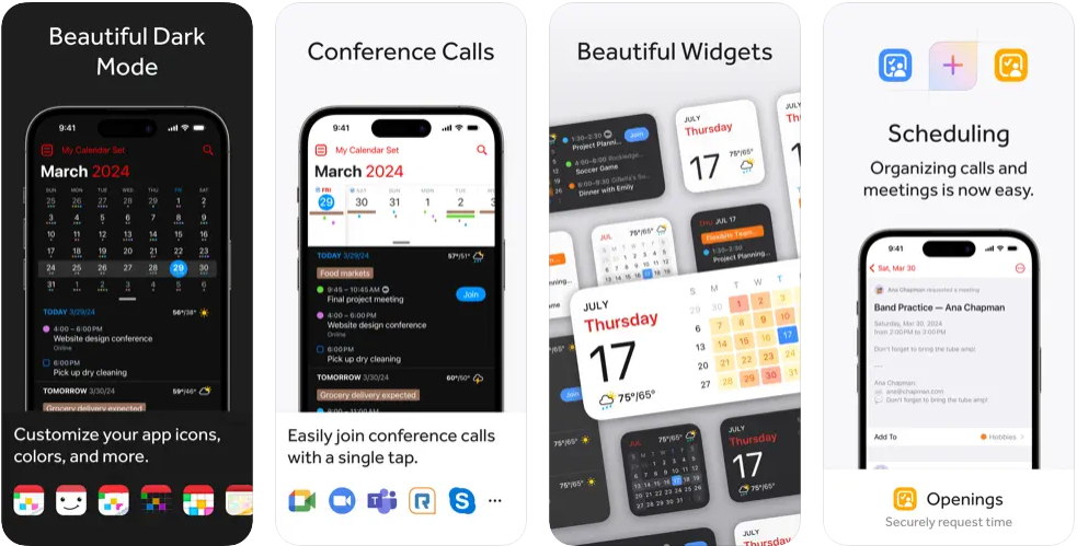 Fantastical Calendar app screenshots