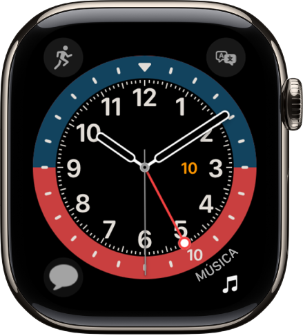 Esfera de Apple Watch GMT