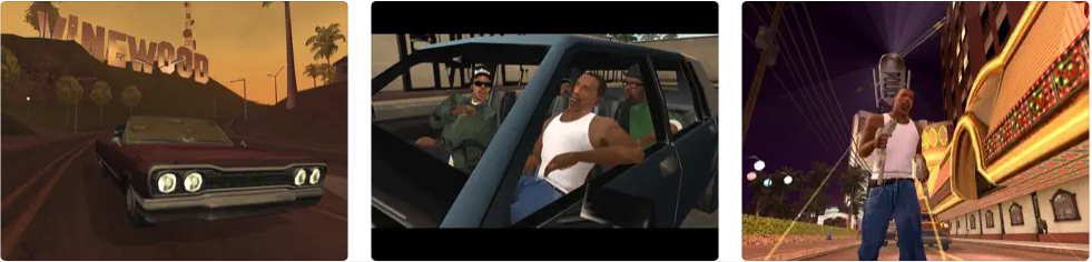 Grand Theft Auto: San Andreas capturas de pantalla del juego para iPad