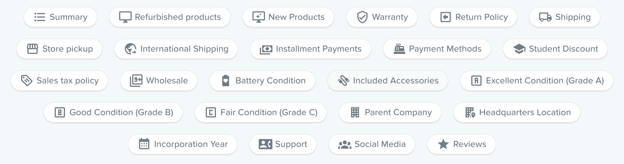 RefurbMe merchant and product data