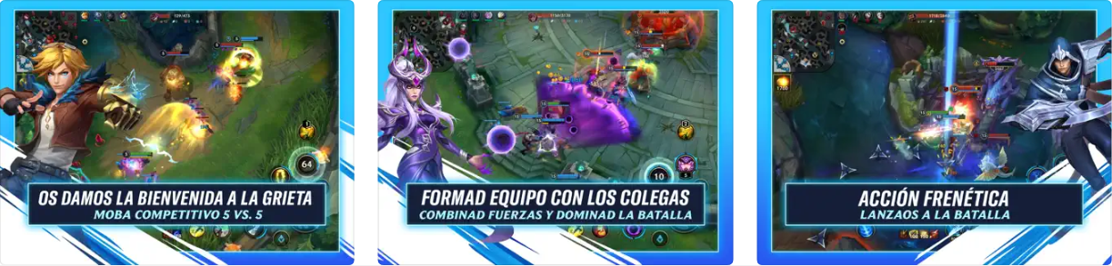 League of Legends: Wild Rift capturas de pantalla del juego para iPad