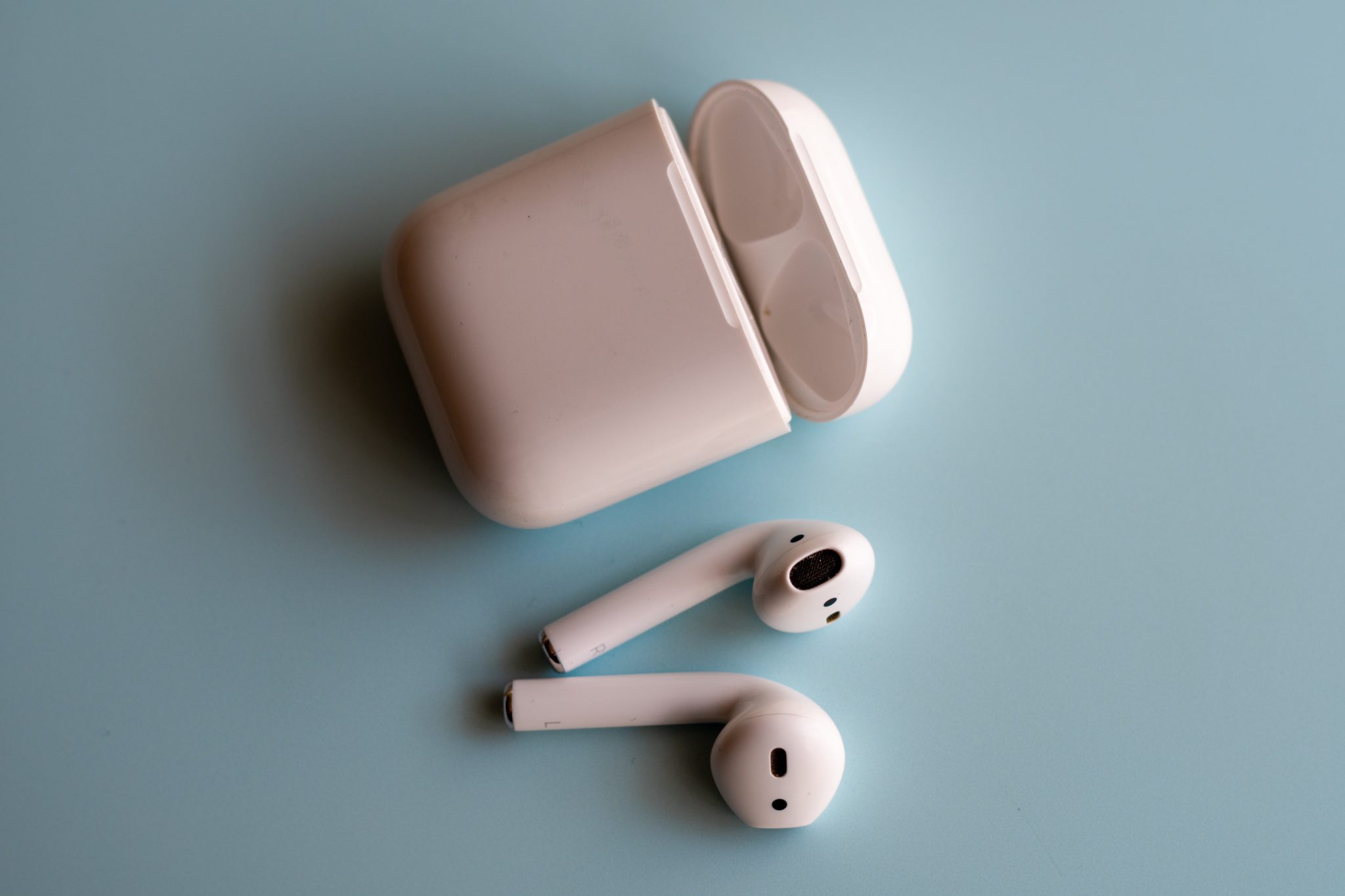 AirPods and case