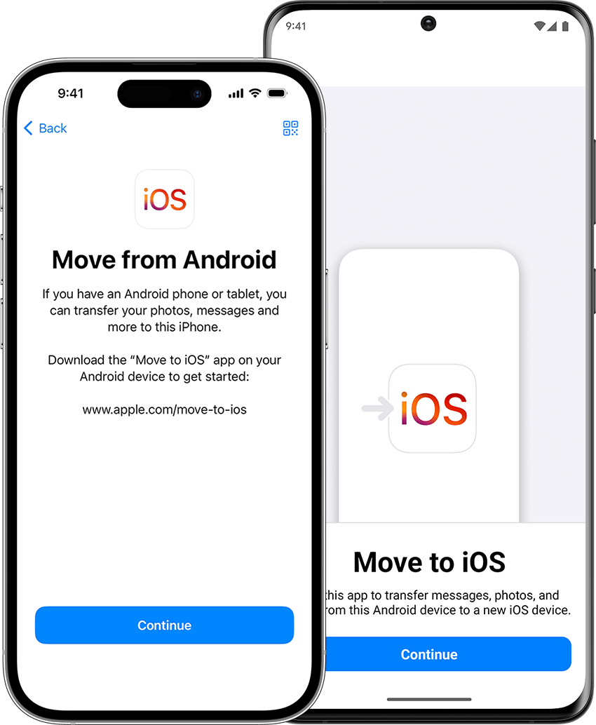 Move to iOS app screenshot