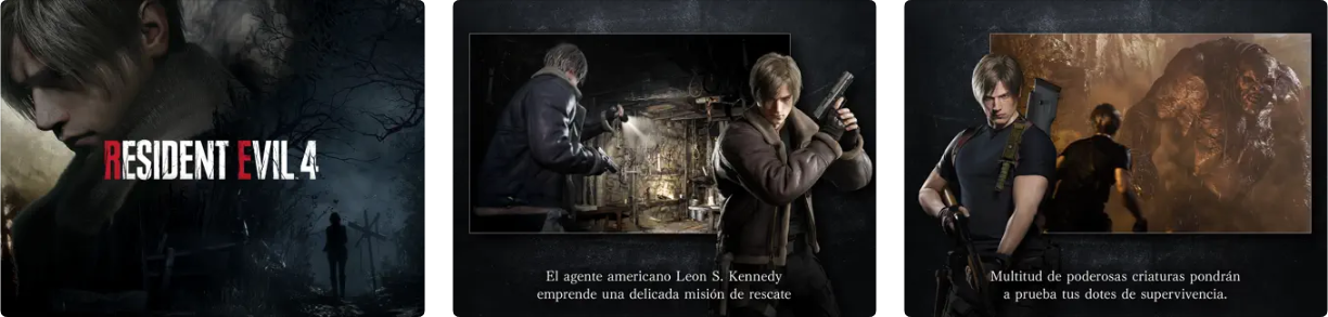 Resident Evil 4 capturas de pantalla del juego para iPad