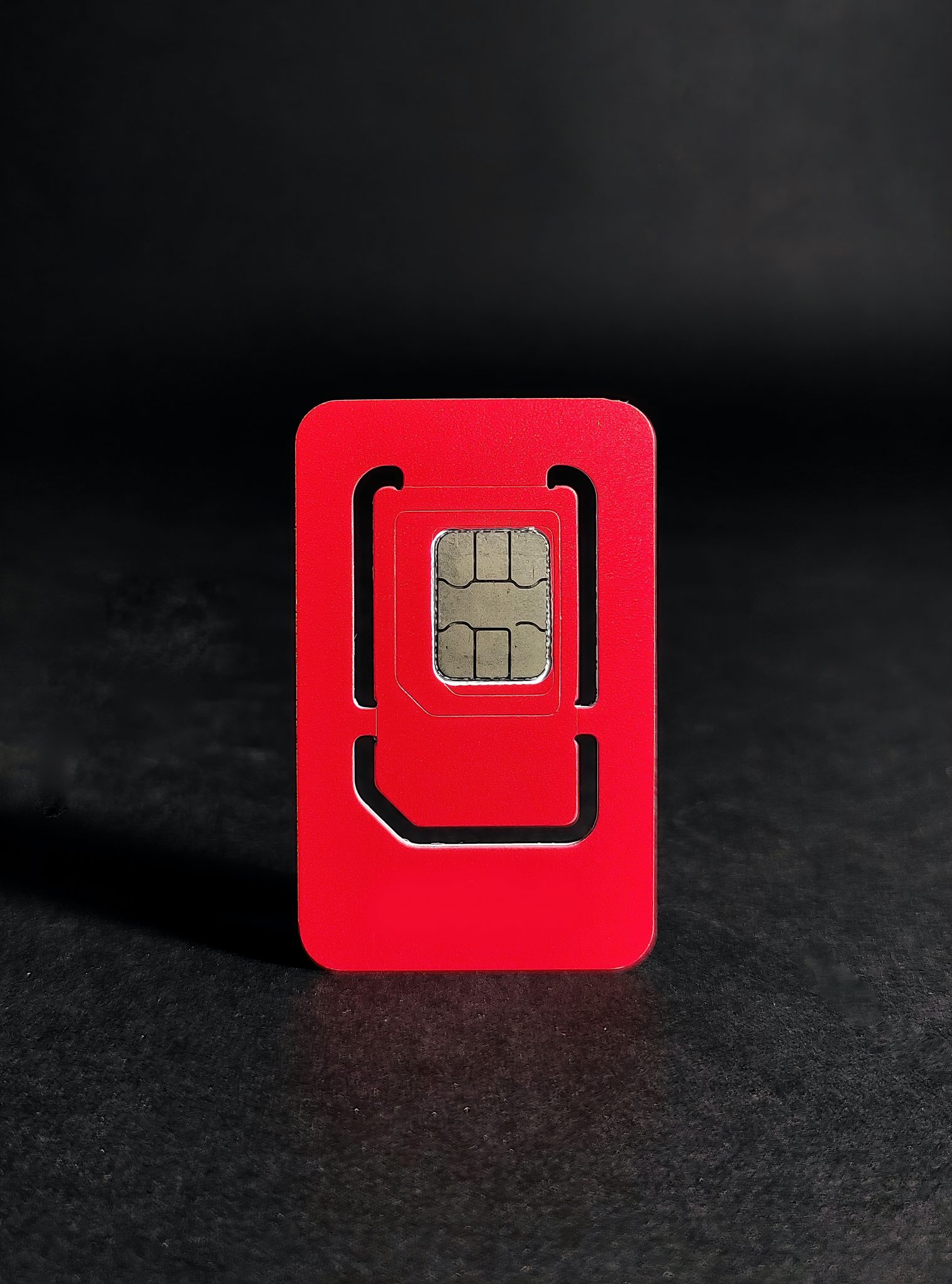 Cartão SIM vermelho