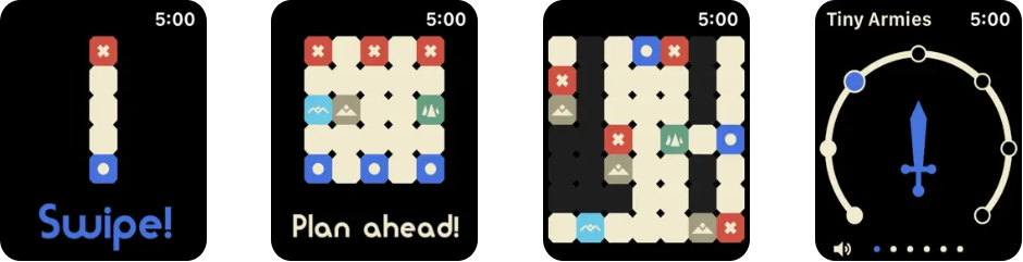 Tiny Armies Apple Watch app screenshots