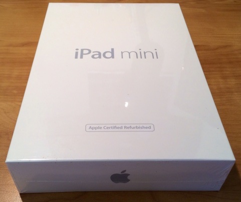 Caja de iPad mini reacondicionado y certificado por Apple