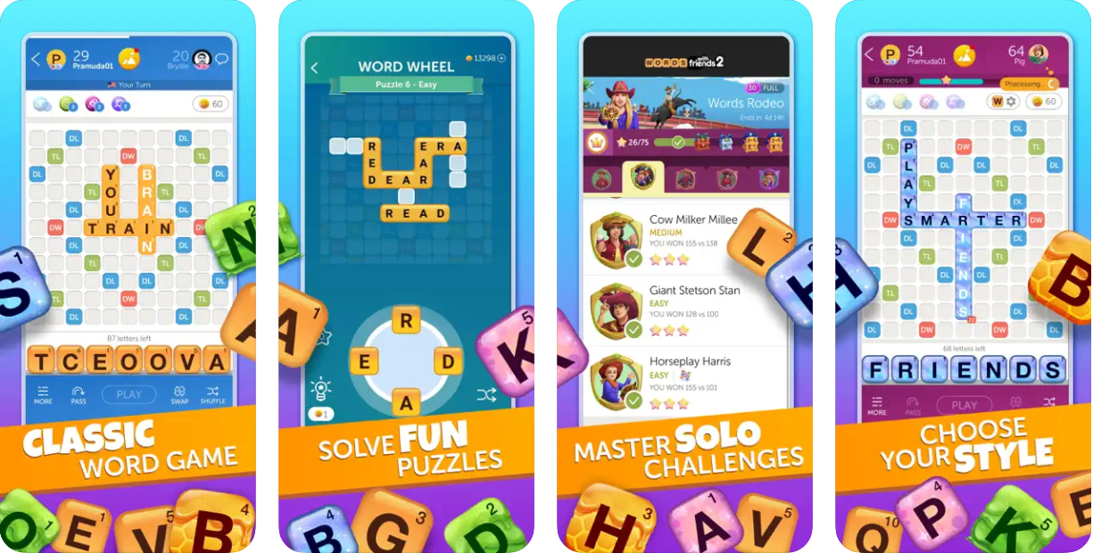 Words With Friends 2 iPhone game screenshots