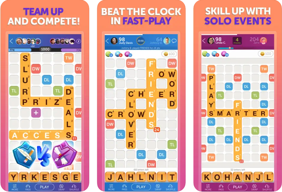 Words With Friends iPhone game screenshots