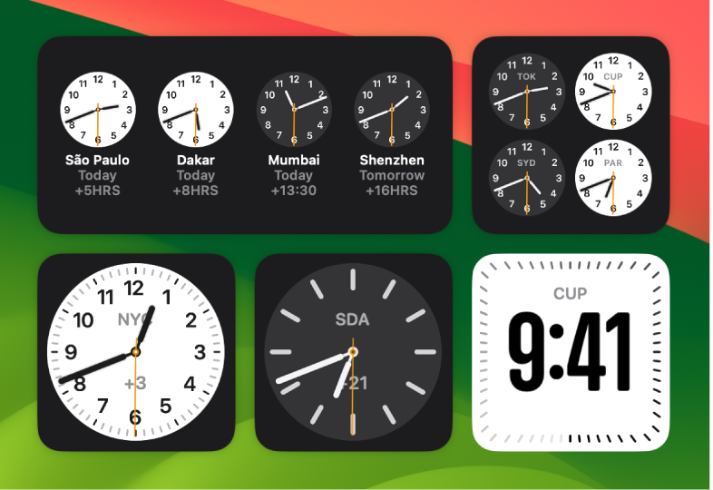 World Clock Widgets